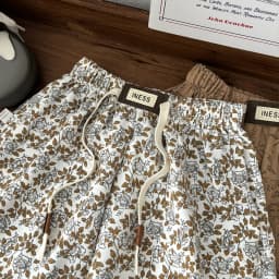 1-8yr Old Kids Clothes Floral Print Harem Pants Fashion Bear Casual Loose Children's Wear Trousers Boys Girls Thin Wide Leg Pant