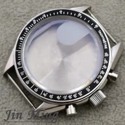High Quality VK63 Case 39.7mm Moonswatch Metal Case Chronograph Case Bezel, VK63 Fashion Business Watch Sealed Back Moon Watch