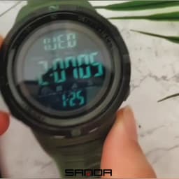 SANDA 6014 Military Sport Watch for Men Clock Digital Wristwatches Shockproof Countdown Waterproof Bracelet Relojes Para Hombre