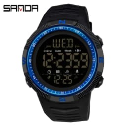 SANDA 6014 Military Sport Watch for Men Clock Digital Wristwatches Shockproof Countdown Waterproof Bracelet Relojes Para Hombre