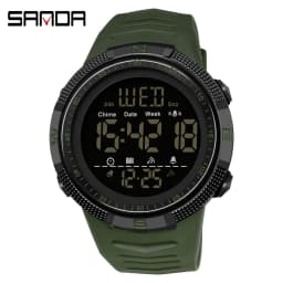 SANDA 6014 Military Sport Watch for Men Clock Digital Wristwatches Shockproof Countdown Waterproof Bracelet Relojes Para Hombre