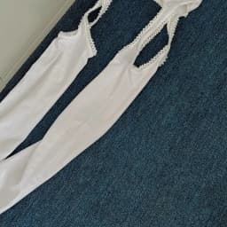 Women White Sexy Stockings with Belt Suspender Wide-banded Tights Lolita Thigh High Stockings with Garters Over The Knee Socks