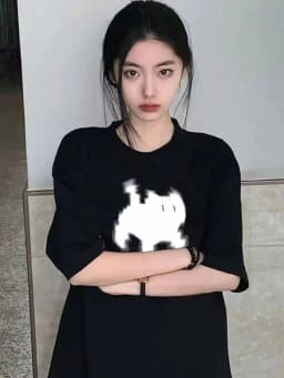 Summer Y2k Aesthetic Cat Print Basic Short Sleeve T-shirts Streetwear Tops Women Casual Harajuku Round Neck Tee Clothing