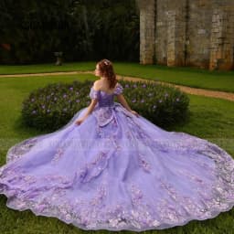 Luxury Pink/Lilac Quinceanera Dress 2026 3D Floral Flowers Princess Ball Gown Sweet 15 Vestidos De XV Años Party Gown Big Bow