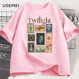 Vintage Twilight Forks T-shirt Book Lover Cotton Men Women Tshirt Unisex Clothing Summer Aesthetic High Quality Tees Shirts