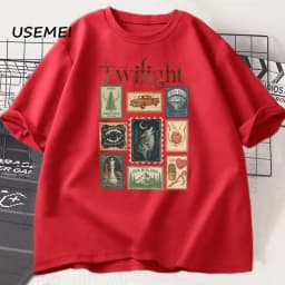 Vintage Twilight Forks T-shirt Book Lover Cotton Men Women Tshirt Unisex Clothing Summer Aesthetic High Quality Tees Shirts