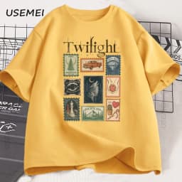 Vintage Twilight Forks T-shirt Book Lover Cotton Men Women Tshirt Unisex Clothing Summer Aesthetic High Quality Tees Shirts