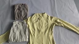 Women's Multi-Color Sports Knit Jacket, Casual Long-Sleeve Top, Fashion Solid-Color Yoga Outerwear, 2025 New Arrival