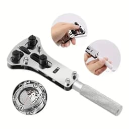 Watch Repair Tool Waterproof Screw Adjustable 3 Claws Back Case Opener Wrench Remover Watch Battery Press Closer Remover Wrench