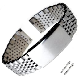 18mm 20mm 22mm Solid Stainless Steel Strap for Seiko for Omega Metal Watchband Quick Release Folding Buckle Bracelet Accessories