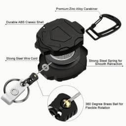 Badge Reel Clip Credit Card Cover Retractable Badge Holder Badge Clip Heavy Duty ID Holder-3 Style Bus Card Cover Case