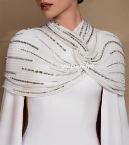 Customized Sparkle Fashion Jersey Beading Sequined Straight High Collar Long Dresses Bespoke Occasion Dresses Sizes Available