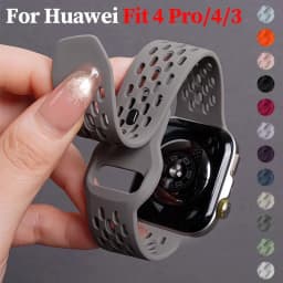 Breathable Silicone Strap For Huawei Watch Fit 4 Pro Sport Wristband Bracelet Belt For Huawei Watch Fit 4/Fit 3 Band Accessories