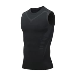 Men's Shoulder Quick Drying Vest, Sports Tight Fitting Vest Super Elastic Breathable Sweat Absorbing, Running, Fitness Training