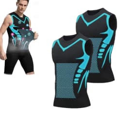 Men's Shoulder Quick Drying Vest, Sports Tight Fitting Vest Super Elastic Breathable Sweat Absorbing, Running, Fitness Training