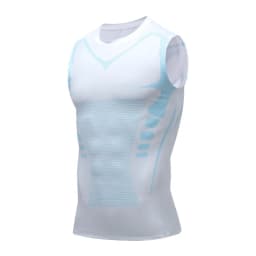 Men's Shoulder Quick Drying Vest, Sports Tight Fitting Vest Super Elastic Breathable Sweat Absorbing, Running, Fitness Training
