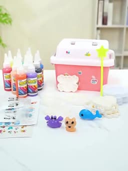 Magic Gel Water Beads Toy: 12-Pack DIY Fairy Garden Kit with Molds, STEM Sensory Squishy Toys, Creative Birthday Gift for Kids