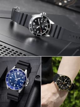 22mm Resin Watch Band For Casio MDV-106 MDV-107 Duro Marlin AMW-360 MTH-3050 MTP-VD01 Men's Dive Watch SEIKO Replacement Strap
