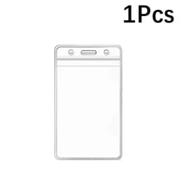 50-1PACK ID Card Name Badge Holder Waterproof Card Protector IDCard Credit Collect Vertical Sleeve Pouch Office School Supplies