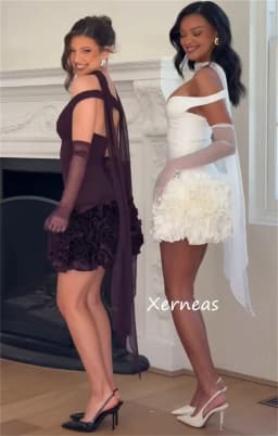 Customized High Quality Jersey Pleat Ruched A-line Off-the-shoulder Mini Dresses Bespoke Occasion Exquisite Pastrol