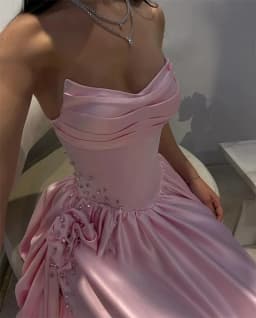 Wedding Dresses A-Line Strapless Floor-Length Pleat Bridal Dress Side Silt Flower Gown High Quality Prom Party Gowns Customized