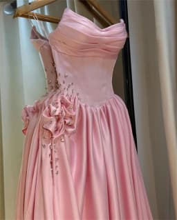 Wedding Dresses A-Line Strapless Floor-Length Pleat Bridal Dress Side Silt Flower Gown High Quality Prom Party Gowns Customized