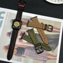 Genuine Leather loop strap For Apple watch Ultra2 band 44mm 45mm 49mm 40mm 42/46mm/41mm bracelet iWatch series 10 9 8 7 4 5 6 se
