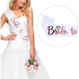 7pcs set Bride To Be Team Bride Satin Sash Bachelorette Party Bridesmaid Gift Wedding Engagement Bridal Shower Party Supplies