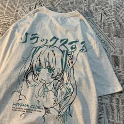 Fashion Cartoon Woman T-Shirts Cute Girl Figure Printed Streetwear Soft Breathable Summer Street Female Casual Clothing