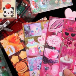 TIANZI PET Die cut Stickers book Retro Cartoon Decorative 50 Sheets handmade Scrapbooking Diary Japanese Stationery Supplies