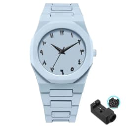 Men's Fashion Simple Black Large Dial Quartz Watch Casual Polycarbonate Butterfly Buckle Strap Male Waterproof Clock Wristwatch