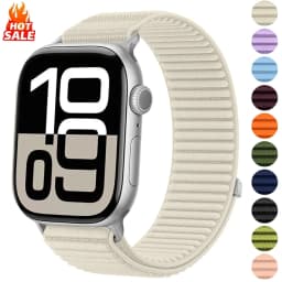 Nylon loop Strap For Apple Watch Band 46mm 45mm 44mm 49mm 40mm 41mm 38mm 42mm Bracelet For IWatch Series Ultra 10 9 8 7 6 SE 5 3