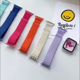 Nylon loop Strap For Apple Watch Band 46mm 45mm 44mm 49mm 40mm 41mm 38mm 42mm Bracelet For IWatch Series Ultra 10 9 8 7 6 SE 5 3