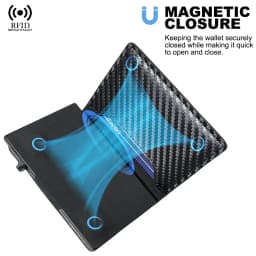 RFID-Blocking Business Card Holder Wallet Men Luxury Leather Business Card Case SlimThin Minimalistic Wallets Money Clip for Men