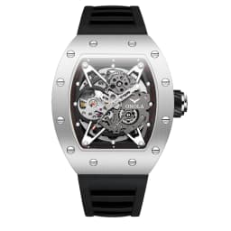 ONOLA Luxury Automatic Watch Men Fashion Hollow Silicone Waterproof Mechanical Watch Men Military Sports Watch Clock