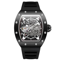 ONOLA Luxury Automatic Watch Men Fashion Hollow Silicone Waterproof Mechanical Watch Men Military Sports Watch Clock