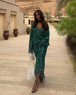 Elegant Tassel Hem Women's Evening Dresses Loose V-neck Full Sleeve Scarf Dresses 2025 Autumn Party Luxurious Lady Robe