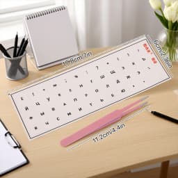 [Russian Language] Tear-Off Film Keyboard Sticker Desktop Laptop Key Sticker Single Film Universal Side Engraving Sticker