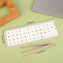 [Russian Language] Tear-Off Film Keyboard Sticker Desktop Laptop Key Sticker Single Film Universal Side Engraving Sticker