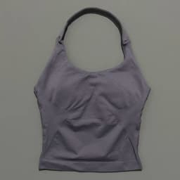 HISTELLO Sports Halter Top Seamless Longline Strappy Gym Tank Top Women Yoga Clothing Workout Fitness Sportswear Pilates Vest