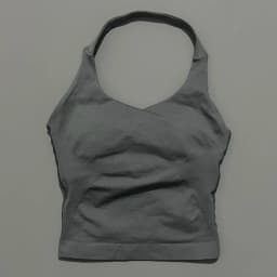 HISTELLO Sports Halter Top Seamless Longline Strappy Gym Tank Top Women Yoga Clothing Workout Fitness Sportswear Pilates Vest