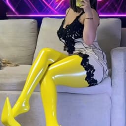 Plus Size Women'S Yellow Oil Slick Tights High Waisted Glossy Finish Pantyhose Leggings Elastic Sexy Sheer Tights Long Socks