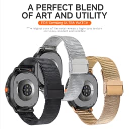 Mesh Stainless Steel Strap for Samsung Galaxy 8/8Classic 40mm 44mm 46mm Metal Men Bracelet for Galaxy Watch Ultra 47mm Wristband