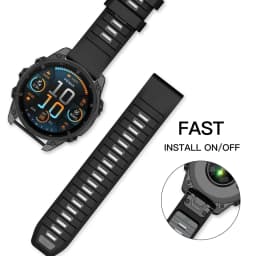 QuickFit 22 26mm Silicone Strap For Garmin Fenix 8 51MM E 47MM 7X 7 6X Epix Pro Instinct 3 2X Forerunner 970 965 955 Watch Band