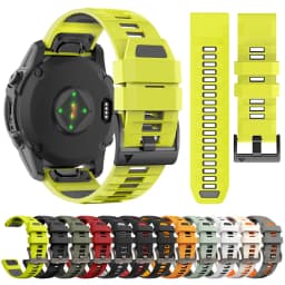 QuickFit 22 26mm Silicone Strap For Garmin Fenix 8 51MM E 47MM 7X 7 6X Epix Pro Instinct 3 2X Forerunner 970 965 955 Watch Band