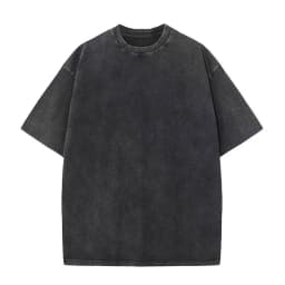 2025 Heavy Men Washed Vintage Oversized T-Shirt Street Hip Hop Punk Tee Women Harajuku Casual Cotton Short Sleeve Acid Wash Top