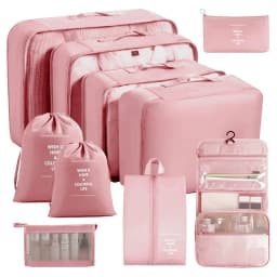 11Pcs Travel Packing Cubes Set Waterproof Luggage Organizer Drawstring Storage Bags for Clothes Shoes Underwear Cosmetic