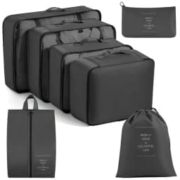11Pcs Travel Packing Cubes Set Waterproof Luggage Organizer Drawstring Storage Bags for Clothes Shoes Underwear Cosmetic