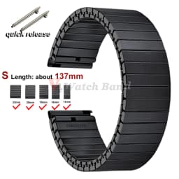 NEW Quick Release Stainless Steel Elastic Stretch Strap 14/16/18/20/22mm Watch Band Accessories Bracelet Metal Expansion Straps