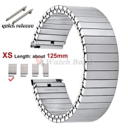 NEW Quick Release Stainless Steel Elastic Stretch Strap 14/16/18/20/22mm Watch Band Accessories Bracelet Metal Expansion Straps